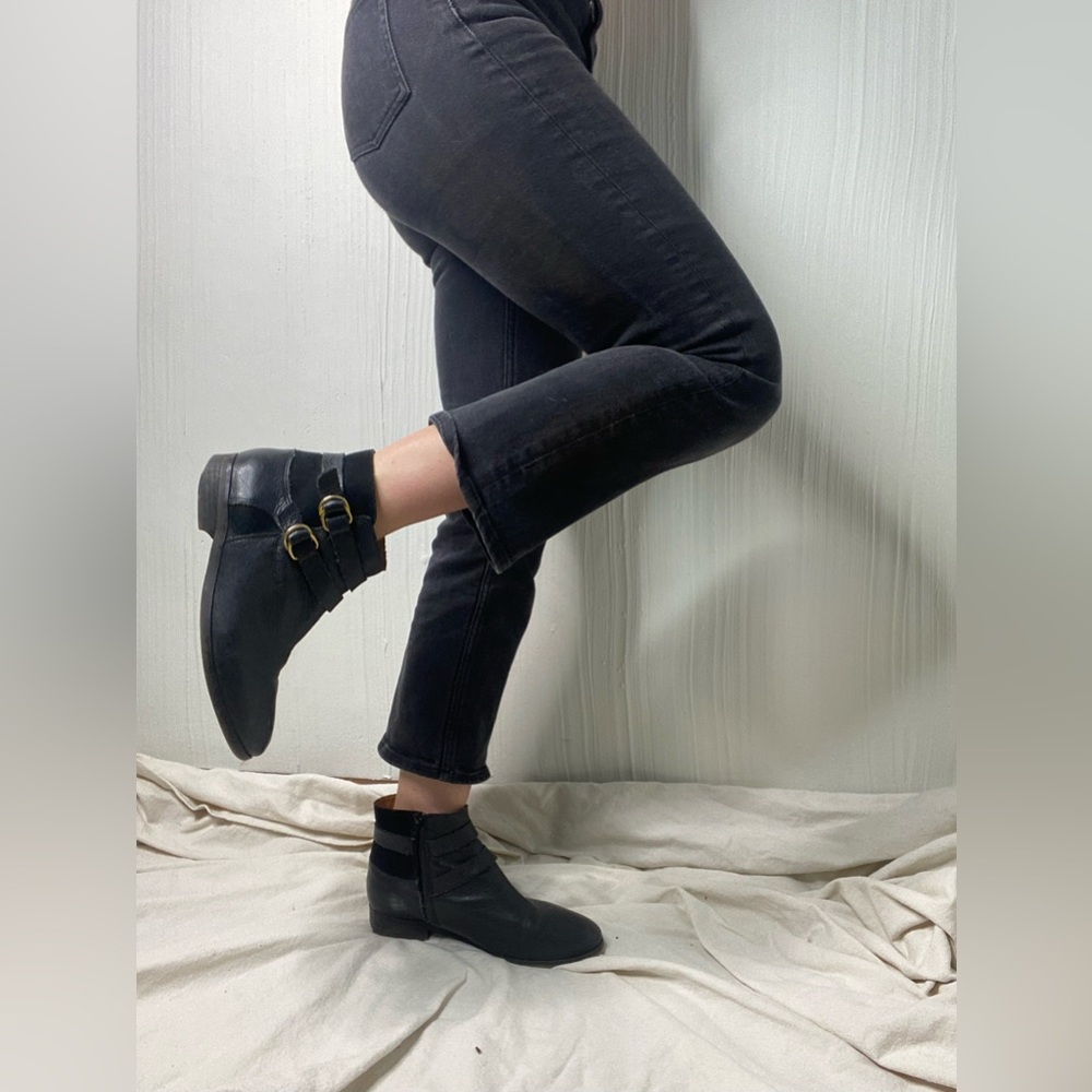 SEZANE Leather Ankle Boots Size 39